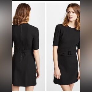 Veronica Beard Black Belted Dress